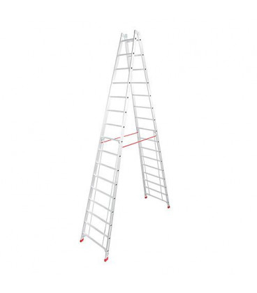 Echelle double H de travail 6,15 H d'echelle 4,48 2x16 echelons