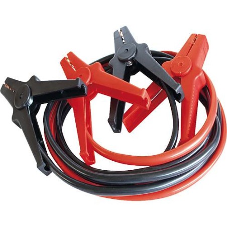 cable d'aide au démarrage flexible 2 x 3 m - moyenne 16 mm² pour moteurs à étincelles 12/24V