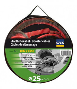 cable de demarrage 2 x 3,5 m - 25 mm²