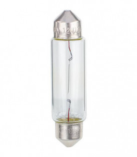 Ampoule -Soffitten 12V, 10W pour eclairage interieur et plaque arriere, emballage  :  10 pieces