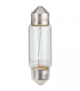 Ampoule -Soffitten 24V, 5W pour eclairage interieur et plaque arriere, emballage  :  10 pieces