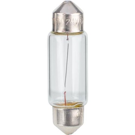 Ampoule -Soffitten 24V, 5W pour eclairage interieur et plaque arriere, emballage  :  10 pieces
