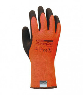 Gants Power Grap Thermo polyester/coton revetement latex taille 11 - vendus par paire