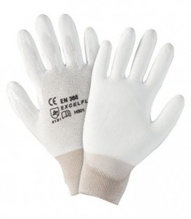 Gants pour monteur Taille L nylon blancs - lavables