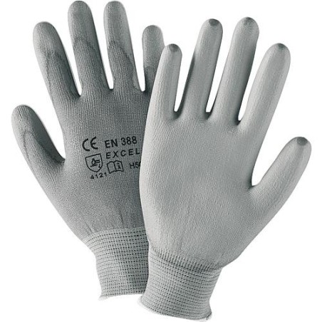 Gants pour montage, nylon gris, taille L