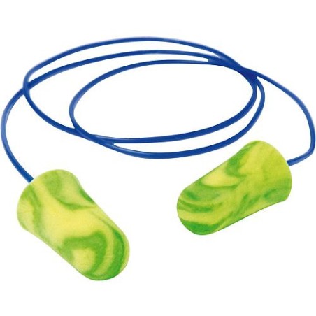 Bouchon protege-oreilles en sachet Pura-Fit Cord pour une seule utilisation. Emballage 200 paires