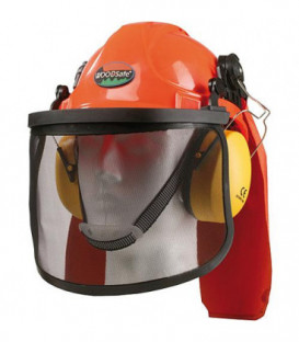 Casque de protection complet orange