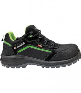 chaussures de securite BASE Be-Powerful, noir-vert taille 39, 100% etanche