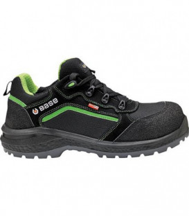 Chaussures de securite BASE Be-Powerful, noir-vert Taille 45, 100% etanche