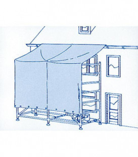 LDPE Bache de recouvrement "Extra Dur" env. 50 my 4 x 5,0 m