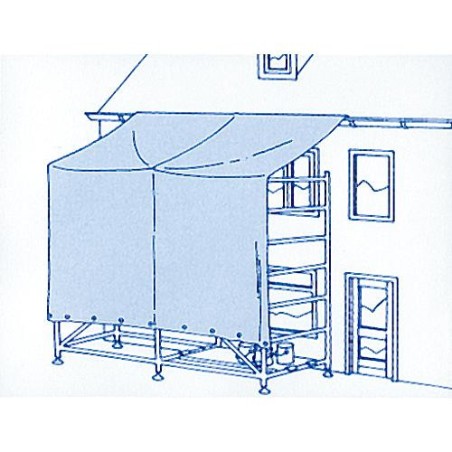 LDPE Bache de recouvrement "Extra Dur" env. 50 my 4 x 5,0 m