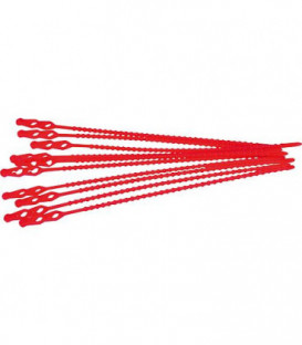 collier de serrage 245 mm de long, 1000 pcs rouge