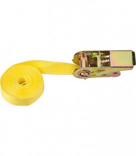 Sangle d'amarrage, une piece Type 500, DIN EC 12195-2, rouge Ceinture 25 mm, longueur 4 m