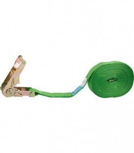 Sangle d'amarrage, une piece type 2000, DIN EC 12195-2, vert sangle 35 mm, longueur 8,0 m