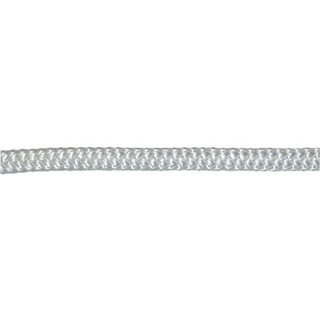 GEWA-Corde en fibre, polyamide tressé diam. 10mm, L 25m, blanc