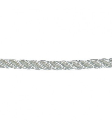 GEWA-Corde en fibre, polyamide tourné diam. 8 mm, L 10 m, blanc