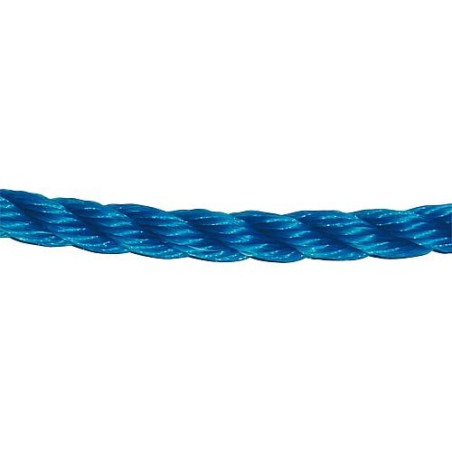 GEWA-Corde en fibre, polypropylène tourné diam. 8 mm, L 100 m, bleu