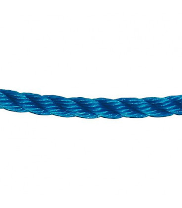 GEWA-Corde en fibre, polypropylene tourné diam. 12mm, L 25 m, bleu