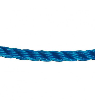 GEWA-Corde en fibre, polypropylene tourné diam. 6 mm, L 10 m, bleu