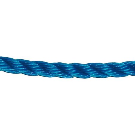 GEWA-Corde en fibre, polypropylene tourné diam. 12 mm, L 10 m, bleu