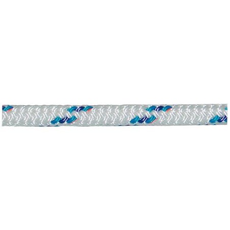 GEWA-Corde en fibre, cordage tressé diam. 12mm, L 50 m, bleu-blanc