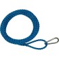 Corde pour montage, boucle d'un cote avec mousqueton, autre bout lisse polypropylene bleu, 20 mm, L 25 m