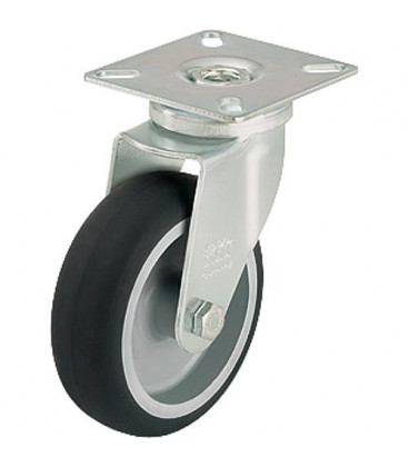 Roue de guidage LPA-TPA 50G charge limite 50 kg roue diam. 50 mm, taille plaque 60x60mm