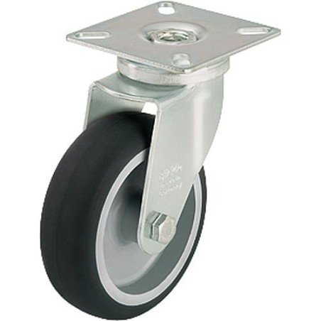 Roue de guidage LPA-TPA 50G charge limite 50 kg roue diam. 50 mm, taille plaque 60x60mm