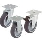 Roue de guidage LPA-TPA 50G charge limite 50 kg roue diam. 50 mm, taille plaque 60x60mm