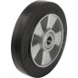 Roue en caoutchouc poids lourd, alu ALEV 160/20K charge limite 400kg roue diam. 160mm, trou axial diam. 20mm