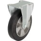 Roulette fixe poids lourd B-ALEV 160K, charge limite 400kg roue diam. 160mm, dim plaque 140x110mm