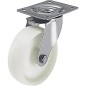 Roue de guidage polyamide/inox LEX-PO 80G, charge limite 150 kg roue diam. 80mm, dim plaque 100x85mm