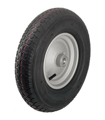 Pneu avec profil bloc P 403/25-90R, charge 250 kg, roue diam. 400mm, trou axial diam. 25mm