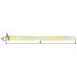 Penture droite/arrondi 500 x 40 mm, diam. 13 mm, jaune galva