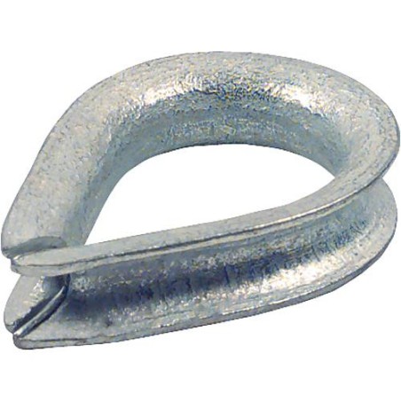 Cosse de cable EN 13411-1 ( Din 6899 type BF), galvanise a chaud pour cable metallique 16 mm
