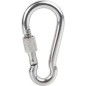 crochet de carabinier avec ecrou securite 8x80 A4 UE 100