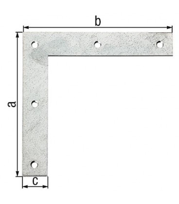 Corniere d'angle 120x120x20mm laminé zingué