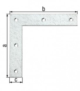 Corniere d'angle 120x120x20mm laminé zingué