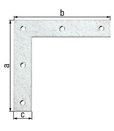 Corniere d'angle 160x160x30 mm laminé zingué