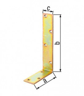 Corniere poutre 100x200x40 mm zingué jaune