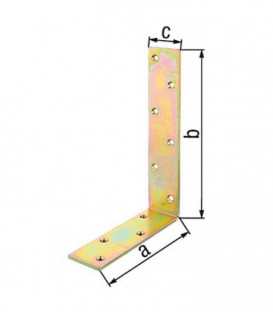 Corniere poutre 75x100x30 mm zingué jaune