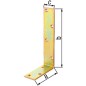 Corniere poutre 80x120x35 mm zingué jaune