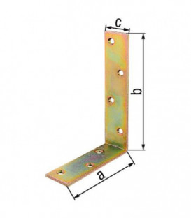 Corniere poutre 80x120x35 mm zingué jaune