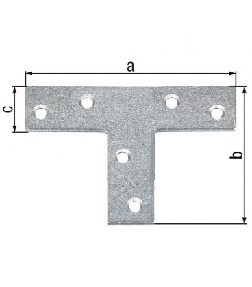 Platine d'assemblage 70x50mm galva sendzimir