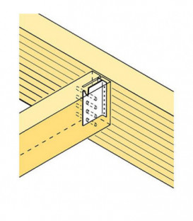 Support de poutre (2 rangs) galvanise a chaud (tzn) 160 x 103