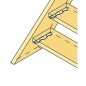 Simpson Angle d'escalier TA10 38 x 260 x 2,5 x 38 mm galvanise a chaud (tzn)