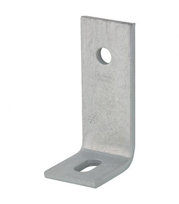 Pc d'angle beton P150x75x8x60d17,5 150 x 75 x 8 x 60 mm mit trou oval / galvanise a chaud (tzn)