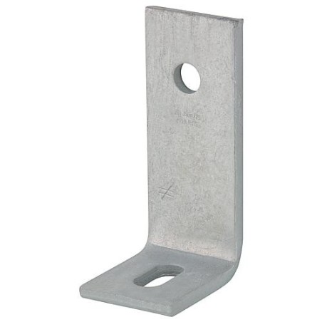 Pc d'angle beton P150x75x8x60d17,5 150 x 75 x 8 x 60 mm mit trou oval / galvanise a chaud (tzn)