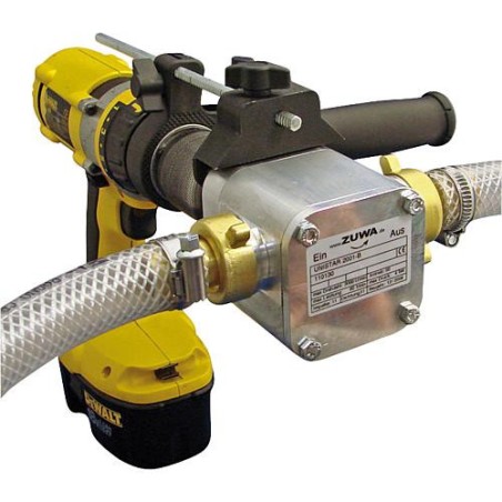 UNISTAR/V 2001-B Pompe a impeller avec adaptateur pour foreuse. Pompe max. 60L/min, max 3 bars