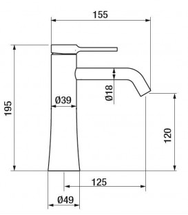 Mitigeur lavabo Time Female XL